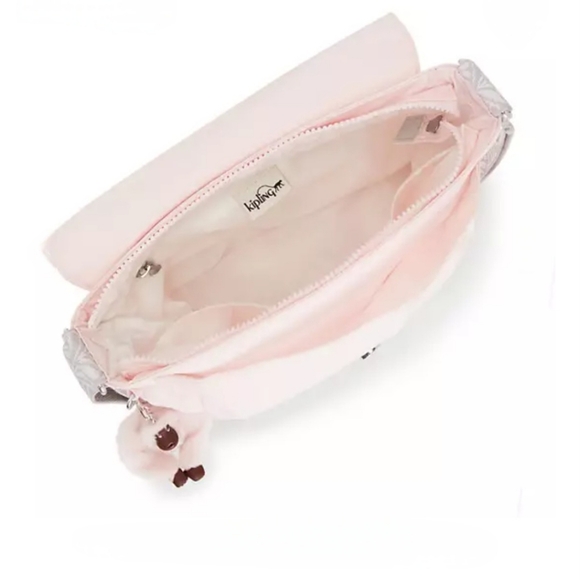 Kipling Bag Crossbody Shoulder Light Pink Monkey Keychain, NEW BAY - Picture 11 of 17